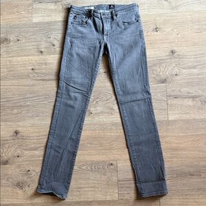 AG ADRIANO GOLDSCHMIED The Stevie Slim Straight Gray Jeans Size 27